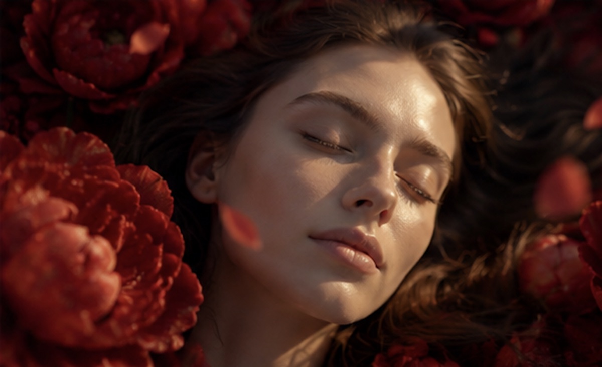 Red Blossom reel storyboard — frame 3