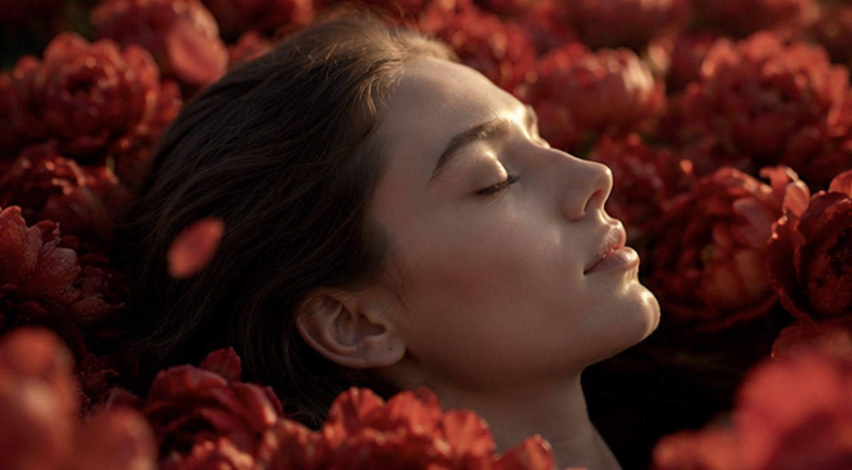 Red Blossom reel storyboard — frame 4